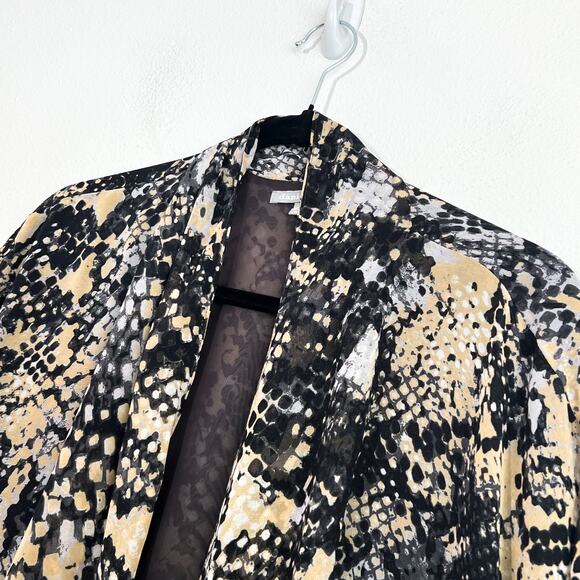 Daniel Rainn Plus Size Cardigan Womens 2X Snake Print Flowy Lightweight Summer - Picture 2 of 7